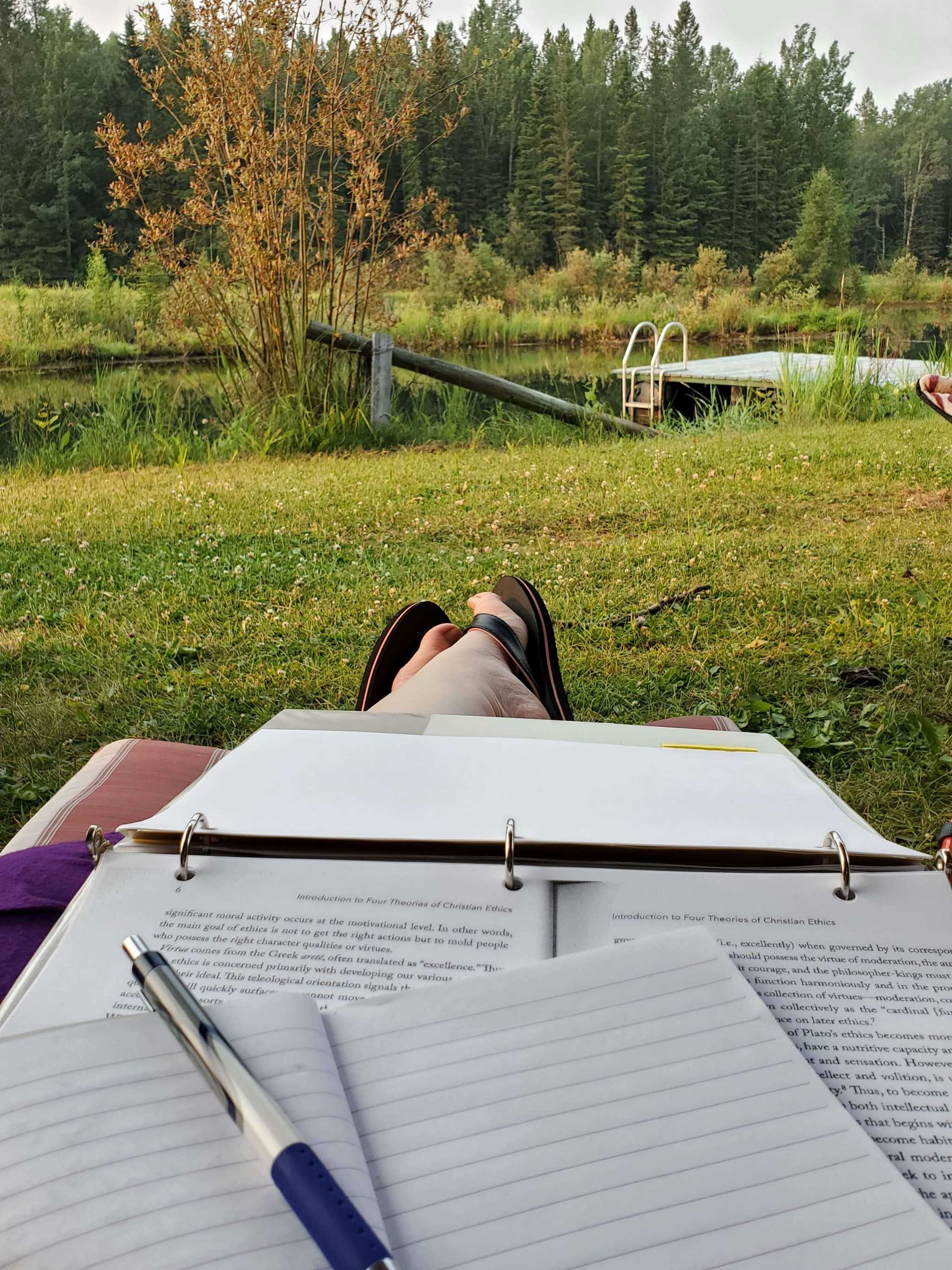 a picture of relaxing